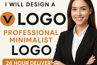 customize fast minimalist logo design and brand guide tailored to you in 24 hour