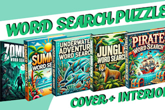 design creative word search puzzle workbooks for endless fun