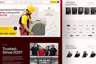 design plumbing hvac websites roofing construction real estate cleaning websites