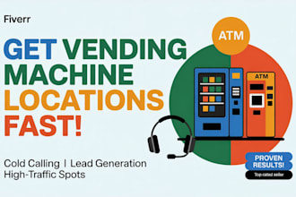 cold call profitable high traffic vending machine or atm location for placement