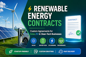 draft renewable energy and clean tech contracts