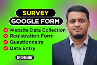 form filling online survey data entry