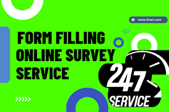 form filling online survey data entry