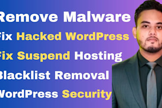 remove wordpress malware removal, clean malware, fix hacked wordpress website