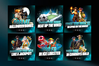 design eye catching slot style promotional banners
