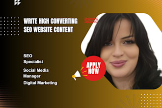 write high converting SEO website content