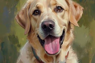 draw realistic digital oil painting portrait from your photo