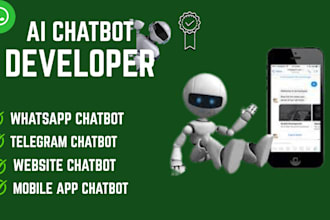 build ai chatbot for whatsapp, website with dialogflow, manychat, openai, retell