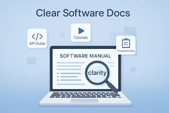 write clear software docs and technical reports