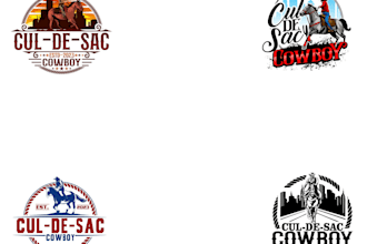 design awesome cowboy logo