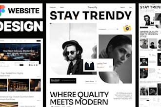 design beautiful website landing page, figma website landing page