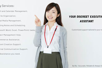 be your virtual assistant for admin and social media support