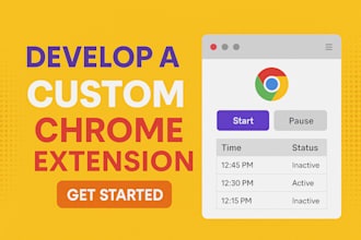 develop a custom chrome extension for you