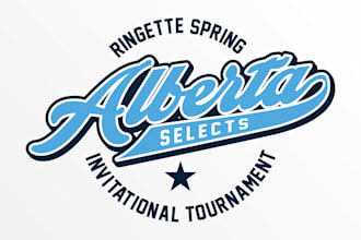 design alberta spring invitational tournament logo