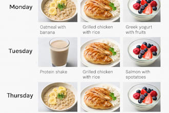 create a custom workout and meal plan to help you build muscle or lose fat