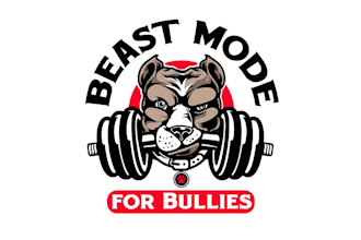 design a beast mode for bullies logo with a bold and fierce style