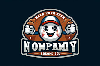 design super beautiful baseball badge mascot logo just for you