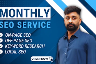 do monthly SEO service with off page and on page