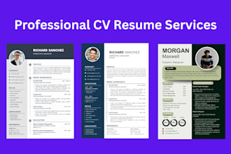 create federal executive military ats friendly cv resume design writing uk build
