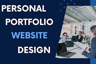 design personal portfolio website or landing page