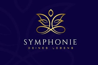 make natural health, yoga ,fitness and wellness logo