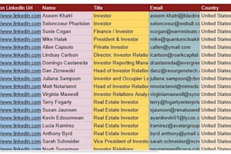 find email address, contact list and website research