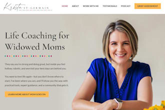 design life coaching coach website for speaker trainer or consultant therapy