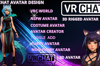 upload vrc avatar, vr game ar vr character, vrchat unity, furry vrc vrchat world