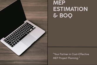 make mep boq and excel dashboard