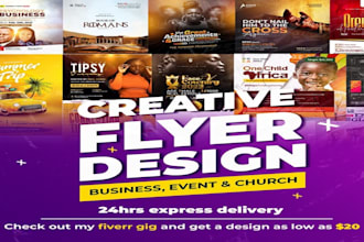 do a bold party, club, dj, sports, and event flyer design