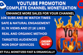 youtube promotion organic uk subscription complete channel monetization playlist