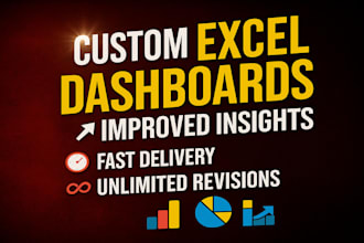 design dynamic excel dashboards, templates, and automations