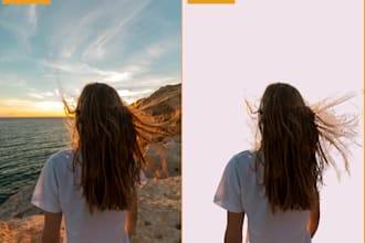 do professional hair masking and background removal in photoshop