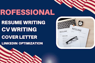 write professional resume, cover letter, optimize linkedin