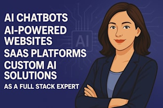 develop ai chatbots ai powered websites saas platforms and custom ai websites