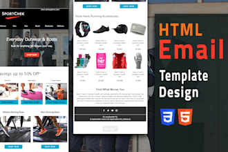 design responsive HTML email template