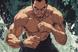 draw comic book cover, manga comic