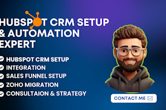 be your hubspot CRM expert for setup, automation, and workflow support