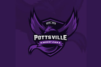 design extraordinary hockey team club logo
