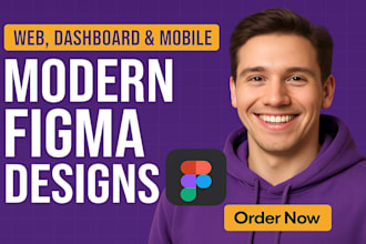 design modern figma web, dashboard ui, mobile app ui ux