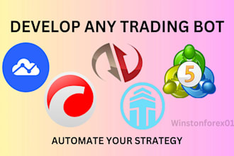 develop profitable trading bot for tradingview, ninjatrader 8, atas thinkorswim
