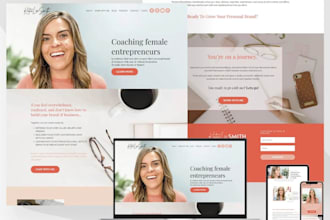 build kajabi website, design kajabi sales funnel landing page, online course