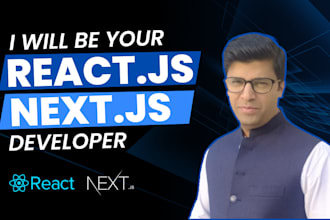 be your react js, next js full stack developer, responsive web designer