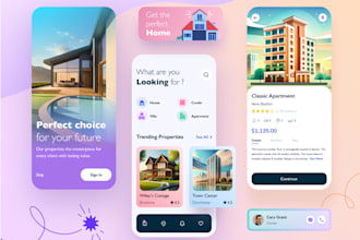 create hotel management app, real estate app, property management app