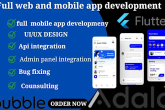 developer flutterflow mobile app, airtable softr, kintone, glide, appsheet adalo