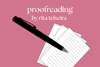 proofread your body of text in english or portuguese