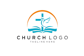 do modern christian ministry religious and church logo