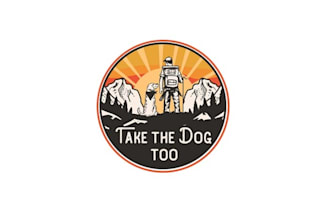 design consulting original dog adventure brand logo