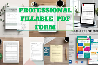 fillable pdf form, editable form, fillable contact form, invoice and order form