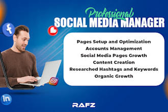 your social media marketing manager and personal assistant